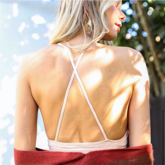 ALMOST SOLD OUT XS/S New Edgy Chic Crochet & Lace Bralette Bra PINK - Picture 4 of 6